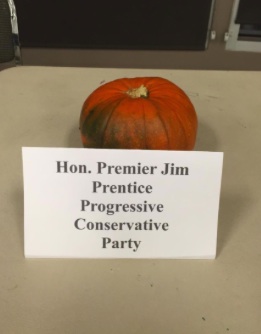 Jim Prentice Premier of Alberta Calgary Foothills by-election pumpkin
