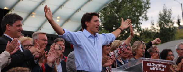 Incoming Prime Minister Justin Trudeau at a rally in Edmonton in the summer of 2014.