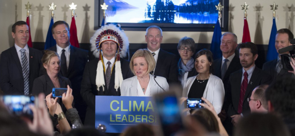 Premier Rachel Notley and Environment Minister Shannon Phillips release Alberta's climate change plan.
