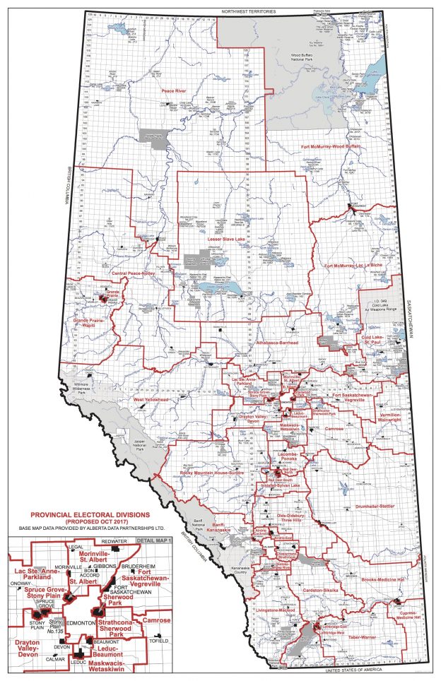 Alberta’s Boundary Commission Recommends New Electoral Map For 2019 ...