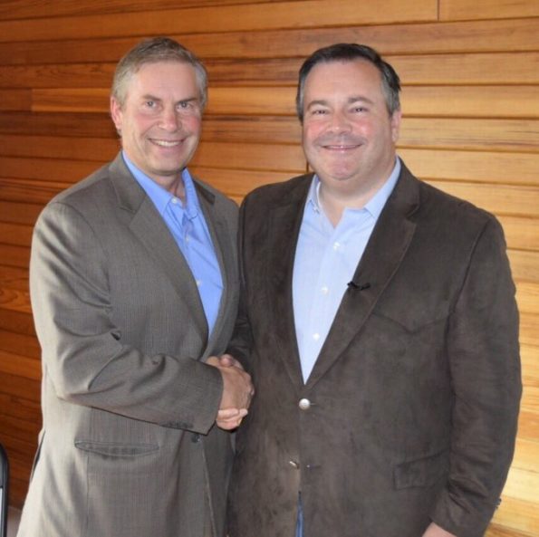 Paul Hinman endorsed Jason Kenney in the 2017 UCP leadership contest.
