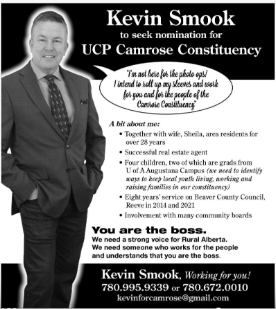 Kevin Smook UCP nomination Camrose