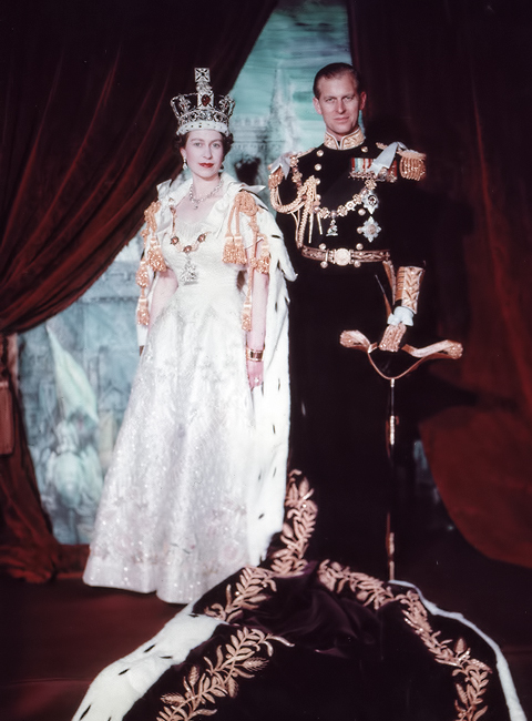 Queen Elizabeth and Prince Philip in 1952.