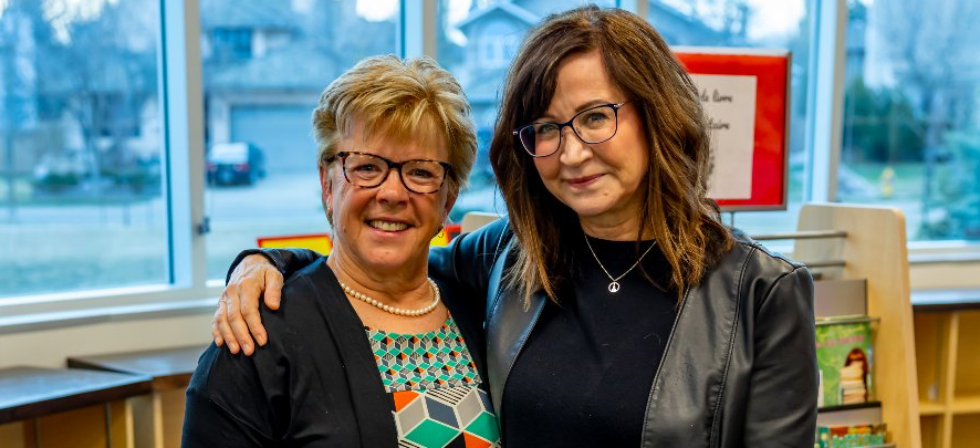 Recently nominated Morinville-St. Albert NDP candidate Karen Shaw with St. Albert NDP MLA Marie Renaud.