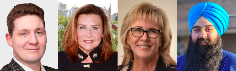 Recently nomination candidates Landen Tischer (NDP Athabasca-Barrhead-Westlock), Pamela Rath (UCP Calgary-Mountain View), Cathy Hogg (NDP Cypress-Medicine Hat), Amritpal Matharu (UCP Edmonton Meadows)