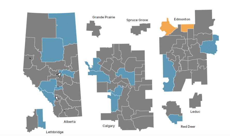 19 Alberta ridings I’ll be watching closely on Election Day (source: CanadianPolling.ca)