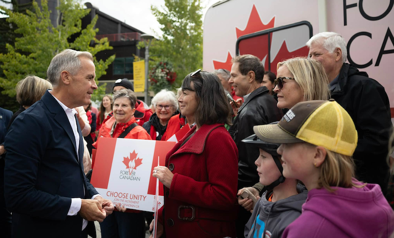 Prime Minister Mark Carney met with Albertans at a Forever Canadian event in Banff in September 2026 (source: Mark Carney / Facebook)